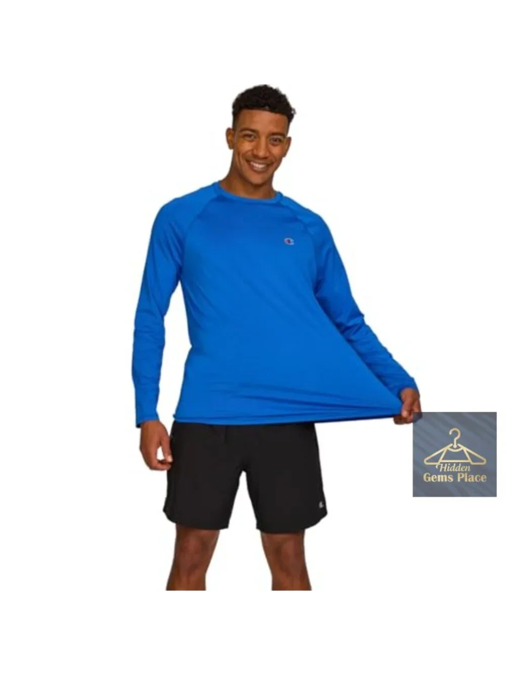 Men's UPF 50+ Long Sleeve Rash Guard Swim Shirt Quick Dry